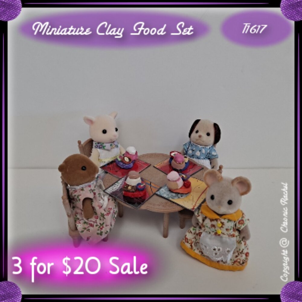 4-Piece Neapolitan Cakes Glued-Together Set with 4 Placemats